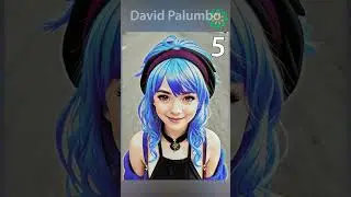 Портрет Гань Юй в стилях 9 популярных художников. Genshin Impact  