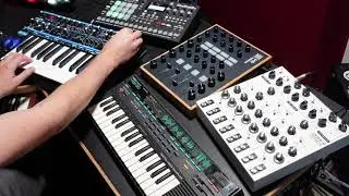Ambient Jam - SOMA Lyra 8, Novation Bass Station ii, Elektron RYTM, Yaeltex controller