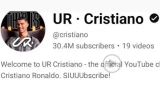 ur.cristano youtube channel
