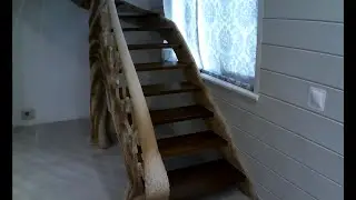 Лестница из арт бетона.