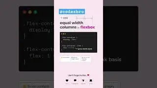 css flexbox columns 