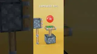 0% vs 100% Softness Simulation in Minecraft💦⛏️ 