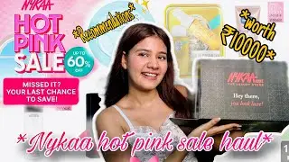 NYKAA HOT PINK SALE HAUL 🎀💰 || *Recommendations* , *Worth ₹10000*||