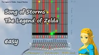 Kalimba tutorial with tabs: The Legend of Zelda - Song of Storms