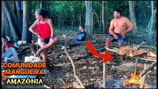 ASSADO DE PIRARUCU E TAMBAQUI AS MARGENS DO LAGO DO ANZOL, contagem do manejo !