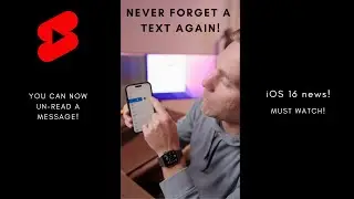 Now you can UNREAD Text Messages iPhone! 