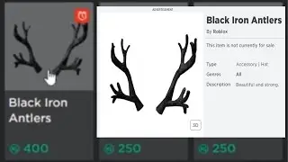 Will the Black Iron Antlers Go Limited? - ROBLOX MEMORIAL DAY SALE 2022??!!!