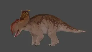 Pachyrhinosaurus (Low Poly) - Blender Showcase