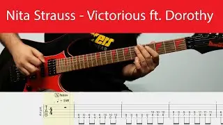 Nita Strauss - Victorious ft. Dorothy Rhythm Guitar Cover With Tabs(Eb Standard)