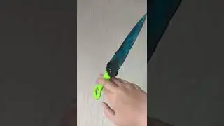 Сделал кунай из бумаги 