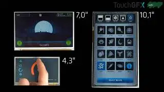 TouchGFX Demo Running on Smart Embedded Displays from EDT
