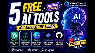 5 FREE AI Tools You Should Try Today | Boost Productivity with AI