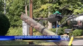 Residents say intersection where log truck crashed into pole is dangerous