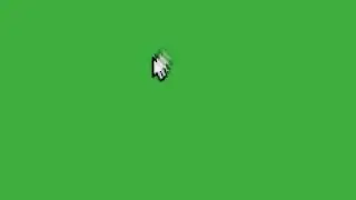 Computer Mouse Cursor Green Screen (90's Vintage) (Double Click) Chroma Key Effect