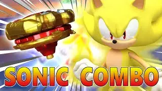 SUPER SONIC THE HEDGEHOG BEYBLADE COMBO vs ALL SUPER KING BEYS Beyblade Burst Super King