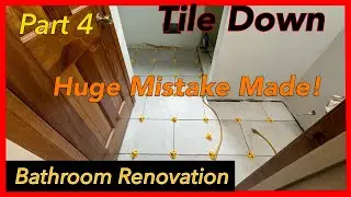 Bathroom Renovation. Part 4. Paint and Tiled