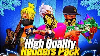 Best Free Fire Renders for Thumbnails 🎮 | FREE 3D Render Pack for Thumbnails💝| Youtubers 3D Render