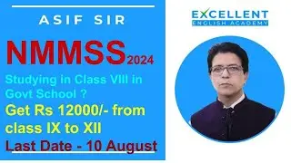 NMMSS 2024  by Asif Sir