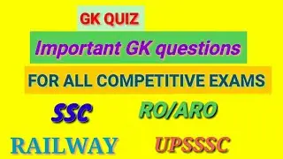Gk quiz for all competitive exams #exams #gk #gs #ssc #upsssc