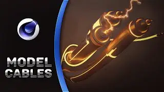 Cinema 4D SCI FI CABLE MODELING Tutorial! (FREE Lightroom!)