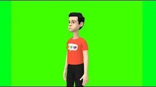 green screen cartoon character | c-1 |  Green screen cartoon animation | Cartoon Maker.