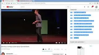 00175 YouTube Transcript Excel Template