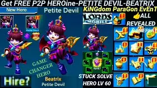 FREE p2p HEROine PETITE DEVIL/Beatrix|Lords mobile|KiNGdom PaRaGon|GAME CHANGER HERO| Petite devil