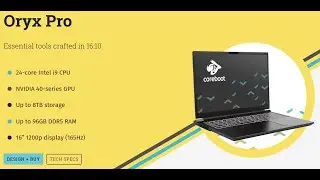 system76 Oryx Pro 16" Laptop - Not Just a Laptop - A Beast