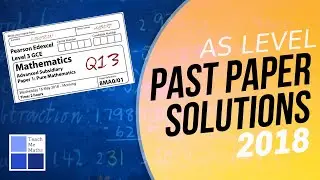 May 2018 Edexcel AS level Maths Paper 1 - Question 13