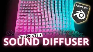 Blender 👉 Sound Diffuser / Wall Art | Tutorial 3D Printing