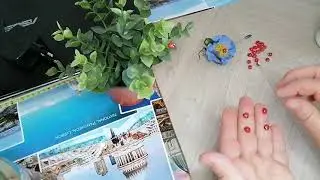 Божья коровка из горошины
