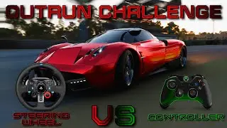 Wheel VS Controller OUTRUN Challenge - Playa Azul Circuit (Forza Horizon 5)