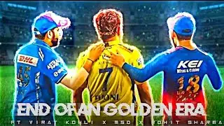 End Of An Golden Era In Cricket 💔 || Sad Journey For Dhoni,Kohli And Rohit🥺|| #viratkohli #msd #mahi