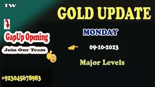 Gold  Gap UP Opening Strategy 09/10 || Gold Major Areas to Trade Today 09/10