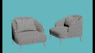3DS MAX UNWRAP UV MAPPİNG Sofa (HD) 