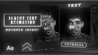 Advance Invert Text Tutorial | After Effects