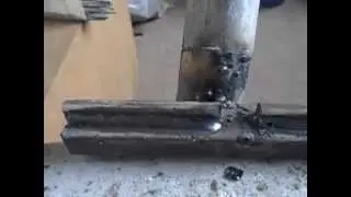How to weld gate hinges