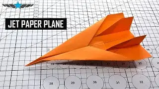 How to Make a Jet Paper Plane – Easy & Fast DIY Origami Plane!
