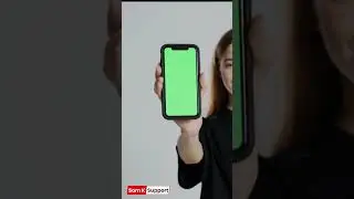 Mobile Green Screen with girl hand ❤  #chromakey #mobile #shorts