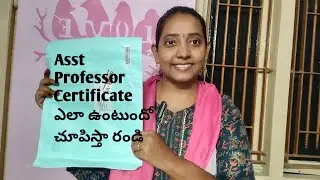 #APSET Certificate from AU/#Certificate ఎలా ఉంటుందో చూసేయండి మరి/#Andhra University/#Asst professor/