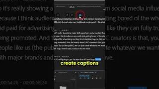 How to create subtitles in Premiere Pro