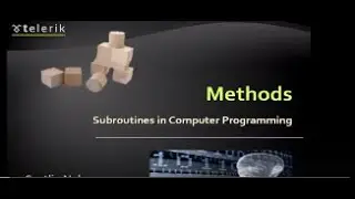 C# Lecture 8 - Methods