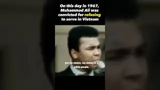 Muhammad Ali on why he REFUSED to serve in Vietnam. 