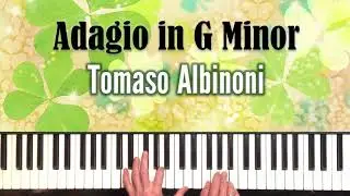 Красивая мелодия на фортепиано.  Adagio in G Minor