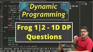 Frog 1 & 2: Atcoder 1D DP Questions | CP Course | EP 91