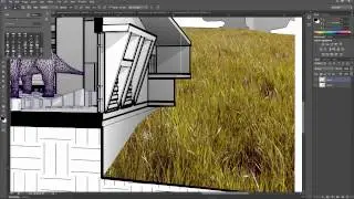 Revit Section Perspective with Photoshop Composition