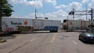 Pushing the Tropicana Train Springdale Ohio