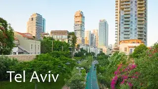 Evening Magic in Tel Aviv — Urban tranquility amidst lights, cafés, and serene streets.