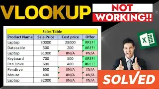 VLOOKUP not working | VLOOKUP NOT WORKING 