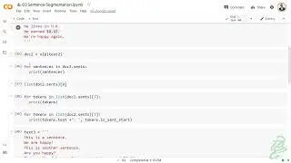 07 - NLP Sentence Segmentation with Spacy - Part 03